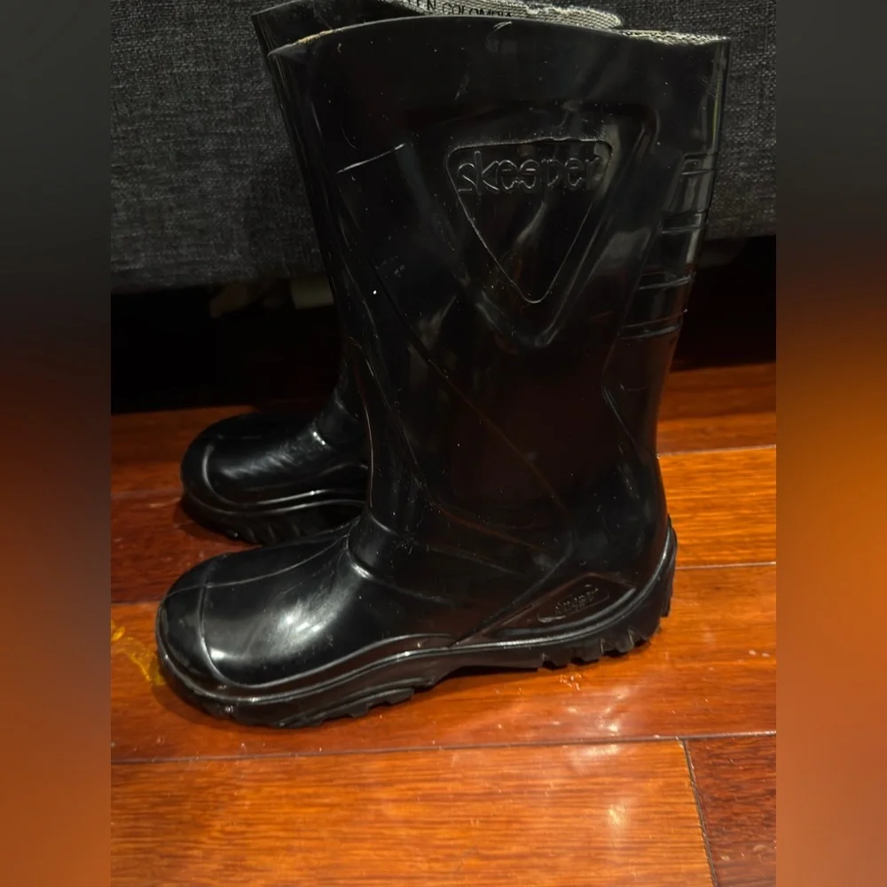 Skeeper Kid's Rain Rubber Boots Size 32 / US Youth 1 Black